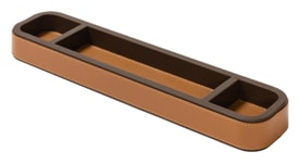 Poltrona Frau, Desk sets, Flat pen holder, orange