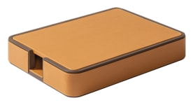 Poltrona Frau, Desk sets, A4 paper tray, orange