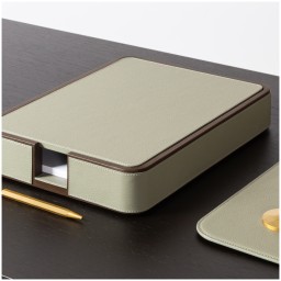 Poltrona Frau, Desk sets, A4 paper tray, dusty green