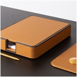 Poltrona Frau, Desk sets, A4 paper tray, orange