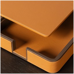 Poltrona Frau, Desk sets, A4 paper tray, orange