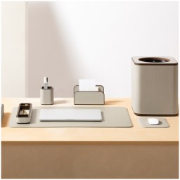 Poltrona Frau, Desk sets, Wastepaper bin, grey