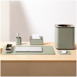 Poltrona Frau, Desk sets, Wastepaper bin, dusty green