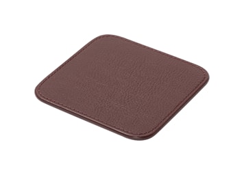 Poltrona Frau, Table accessories, Coasters set of 6, burgundy