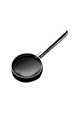 Robbe & Berking, Navette cutlery, sterling silver, Magnifying glass without gilding