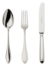 Robbe & Berking, Navette cutlery, sterling silver, 3-piece children set