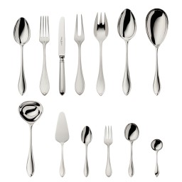 Robbe & Berking, Navette cutlery, sterling silver, 39-piece set