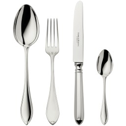 Robbe & Berking, Navette cutlery, sterling silver, 4-piece set