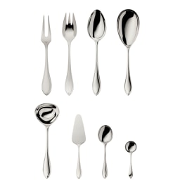 Robbe & Berking, Navette cutlery, sterling silver, 9-piece set
