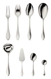 Robbe & Berking, Navette cutlery, sterling silver, 9-piece set