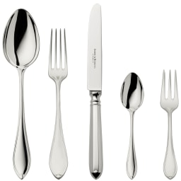 Robbe & Berking, Navette cutlery, silver plated, 5-piece place setting