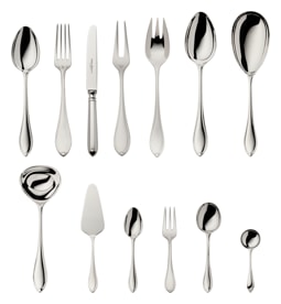 Robbe & Berking, Navette cutlery, silver plated, 69-piece set