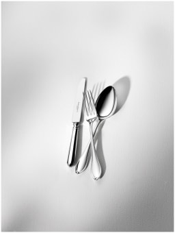 Robbe & Berking, Navette cutlery, silver plated, Salad serving fork
