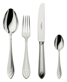 Robbe & Berking, Arcade cutlery, silver plated, 4 - piece set