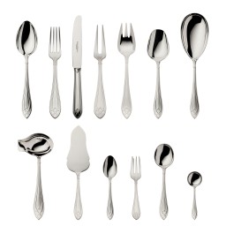 Robbe & Berking, Arcade cutlery, silver plated, 39-piece set