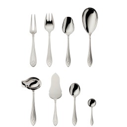 Robbe & Berking, Arcade cutlery, silver plated, 9 - piece set