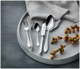 Robbe & Berking, Arcade cutlery, silver plated, 5 - piece place setting