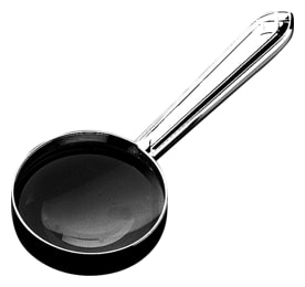 Robbe & Berking, Arcade cutlery, sterling silver, Magnifying glass without gilding