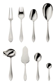 Robbe & Berking, Arcade cutlery, sterling silver, 9 - piece set