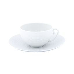 J.L Coquet, Hémisphère White Satin, Breakfast saucer