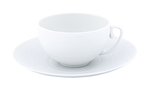 J.L Coquet, Hémisphère White Satin, Breakfast saucer
