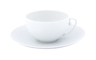 J.L Coquet, Hémisphère White Satin, Coffee saucer, extra