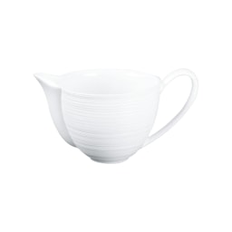 J.L Coquet, Hémisphère White Satin, Creamer, large, with handle
