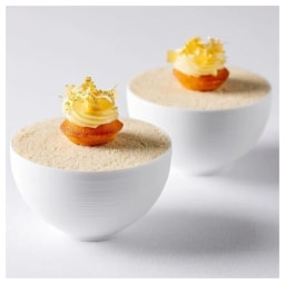 J.L Coquet, Hémisphère White Satin, Sugar bowl Gold