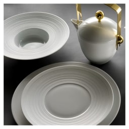 J.L Coquet, Hémisphère White Satin, Teapot, small