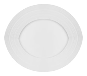 J.L Coquet, Hémisphère White Satin, Oval platter, large