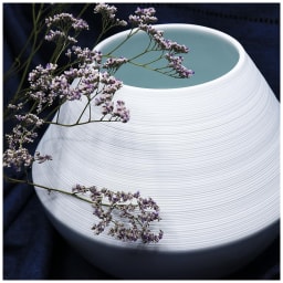 J.L Coquet, Hémisphère White Satin, Cov. sugar bowl, small