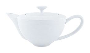 J.L Coquet, Hémisphère White Satin, Teapot, small