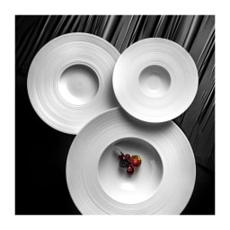 J.L Coquet, Hémisphère White Satin, Butter set