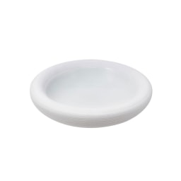 J.L Coquet, Hémisphère White Satin, Bubble rim soup plate 24cm