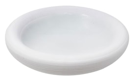 J.L Coquet, Hémisphère White Satin, Bubble rim soup plate 24cm