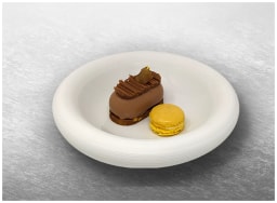 J.L Coquet, Hémisphère White Satin, Bubble rim soup plate 24cm