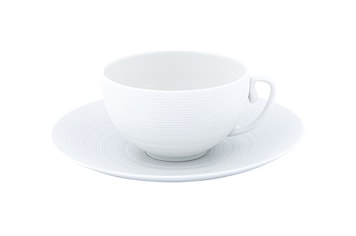 J.L Coquet, Hémisphère White Satin, Tea saucer