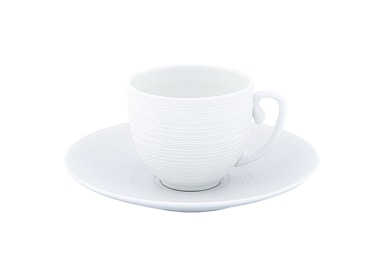 J.L Coquet, Hémisphère White Satin, Cappuccino cup