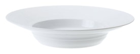 J.L Coquet, Hémisphère White Satin, Hollow dish with rim