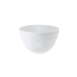 J.L Coquet, Hémisphère White Satin, Salad serving bowl, medium