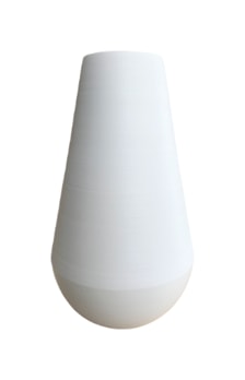J.L Coquet, Hémisphère White Satin, Vase, large