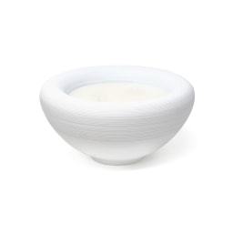 J.L Coquet, Hémisphère White Satin, Bubble candle jar vegetal milk scent