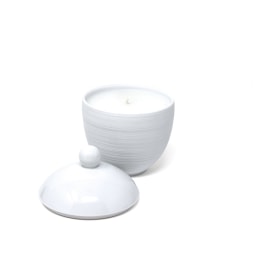 J.L Coquet, Hémisphère White Satin, Candle jar "vegetal milk" scent