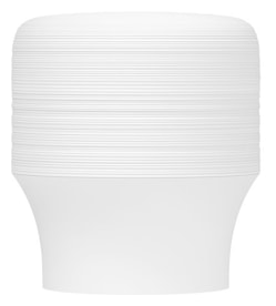 J.L Coquet, Hémisphère White Satin, Candle jar, small