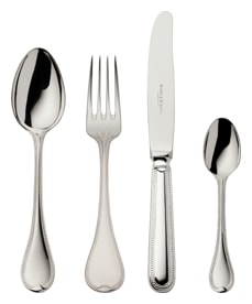 Robbe & Berking, Französisch-perl cutlery, silver plated, 4 - piece children set