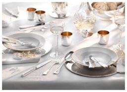 Robbe & Berking, Französisch-perl cutlery, silver plated, Butter spreader