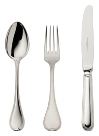 Robbe & Berking, Französisch-perl cutlery, sterling silver, 3 - piece children set