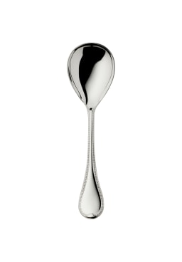 Robbe & Berking, Französisch-perl cutlery, silver plated, Compote / salad serving spoon, large