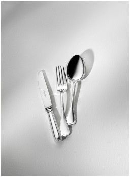 Robbe & Berking, Französisch-perl cutlery, silver plated, Salad serving spoon