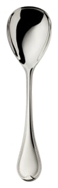 Robbe & Berking, Französisch-perl cutlery, sterling silver, Salad serving spoon